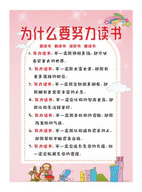 墙贴励志标语好孩子十条家规家训