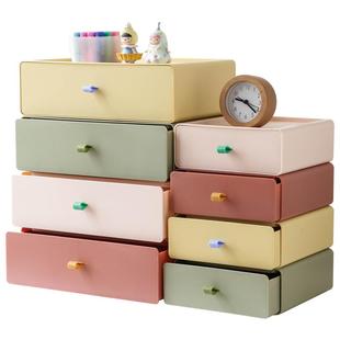 a4桌面收纳盒抽屉式办公桌置物架入户玄关钥匙盒子文件架书桌柜子