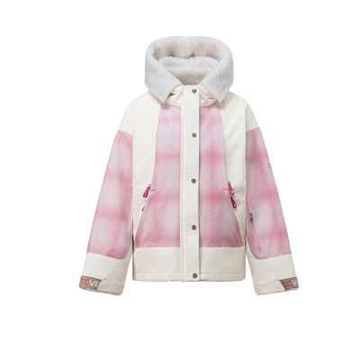 VECVEC双板自由式滑雪服女单板3L羊羔绒保暖防风防水透湿透气耐磨