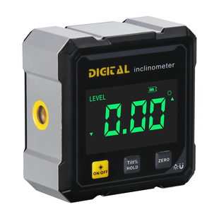 韦度激光数显倾角仪盒高精度迷你小型电子水平仪便携角度测量尺规