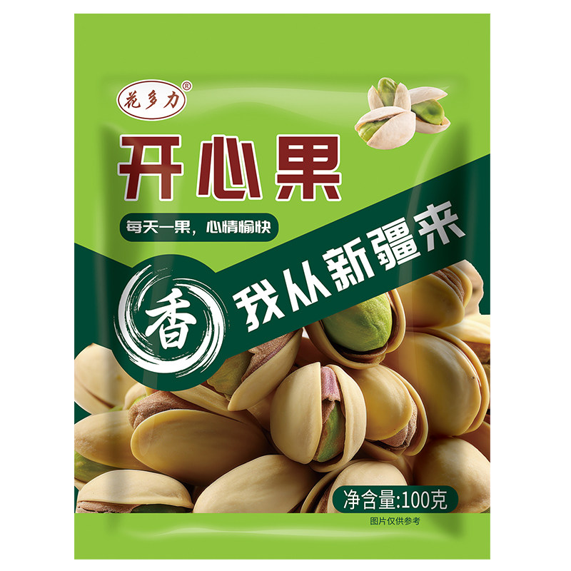 新疆原味开心果100g饱满酥脆花多力自然开低温烘焙原果醇香产直发