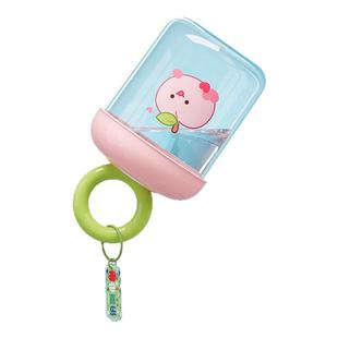 多巴胺水果杯小巧便携密封野餐杯便当盒沥水自带叉子保鲜盒沙拉杯