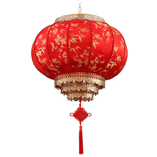 羊皮红灯笼2026新款免插电新年春节挂饰别墅大门口户外乔迁阳台灯