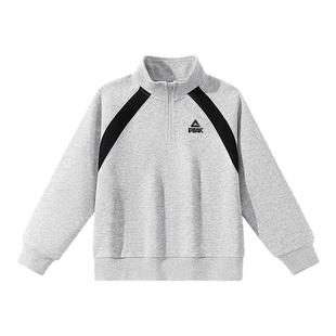 匹克童装男童加绒卫衣2026新款冬季儿童一体绒运动服大童加厚内搭