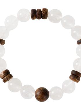 【禅意净心】白幽灵沉香手串范李李打坐冥想定心纳福男女通用手链