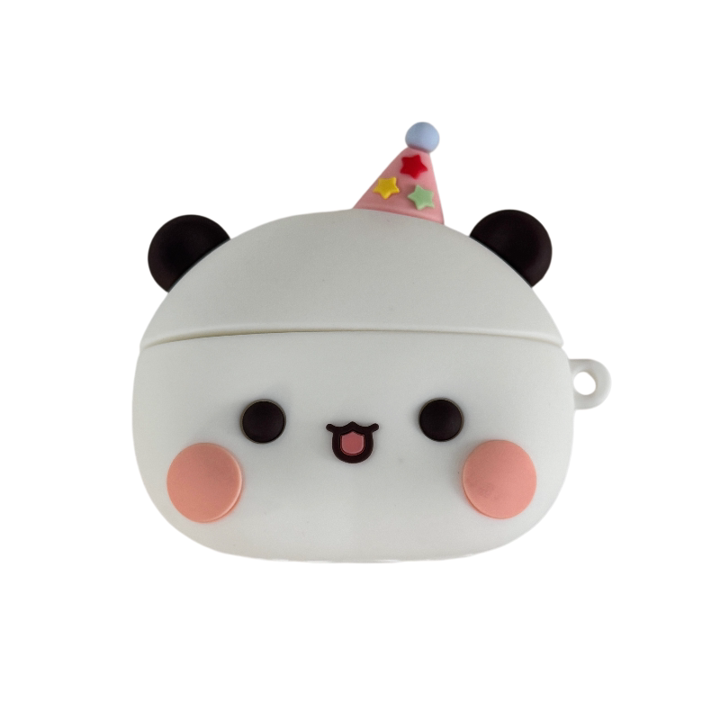 可爱小熊头像适用airpodspro3苹果无线蓝牙耳机壳airpods4新款airpods5代女防摔pro2三代保护套情