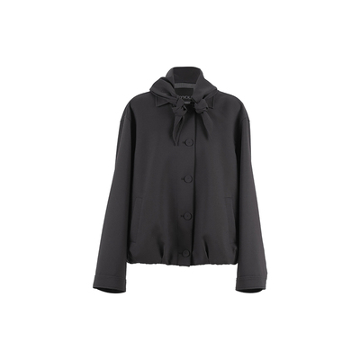 YOEYYOU秋冬休闲方巾兜量外套女