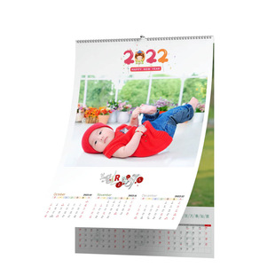 2026年照片挂历定制印刷个性diy创意新年日历定做中国风海报翻页