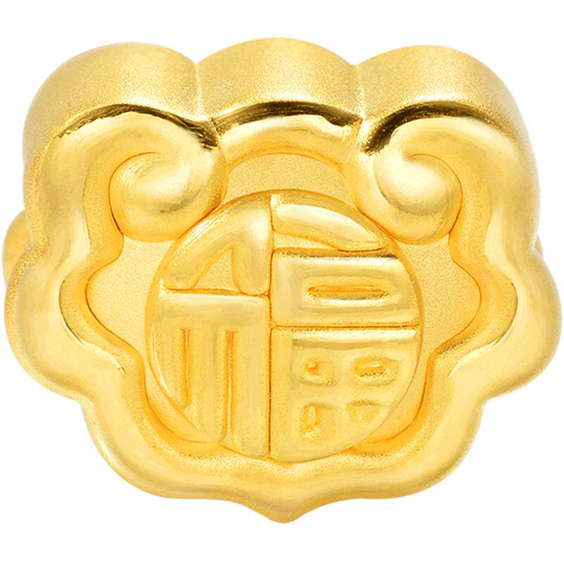 周生生福字如意定价黄金手链