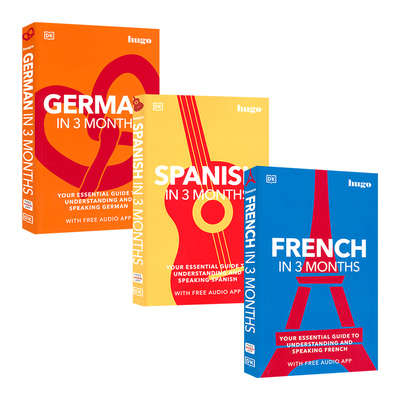 DK Spanish German French Japanese Chinese dictionary 西班牙语 法语 意大利语 德语 日语入门图解词典 3个月速成教材 英文原版
