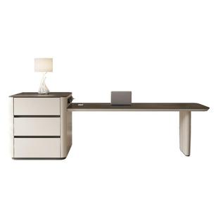 极简岛台餐桌一体家用伸缩高级岩板中岛台厨房定制新款餐岛台餐椅