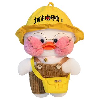 礼盒加油鸭公仔玩偶玻尿酸鸭娃娃毛绒玩具生日七夕情人节礼物女友
