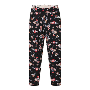 老年人女裤秋冬款加绒加厚奶奶装保暖棉裤护腰护膝妈妈花裤子外穿