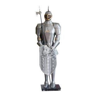 中世纪2米武士盔甲铠甲骑士模型装饰品欧式轻奢软装大型落地摆件