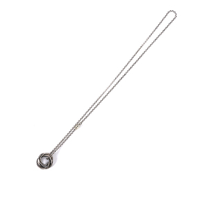 新 David925纯银做旧复古圆牌mini小众先锋werkstatt munchen项链