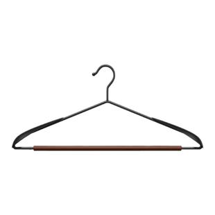 日本无痕榉木衣架西装大衣专用宽肩防滑不鼓包防肩角挂衣家用高端