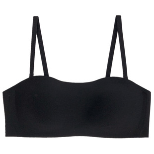 蹦迪抹胸防滑可拆肩带无钢圈无痕聚拢收副乳文胸悬浮杯薄上托内衣