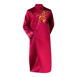 伴郎服中式兄弟装礼服搞笑中国风结婚唐装大褂旗袍伴郎服兄弟团男