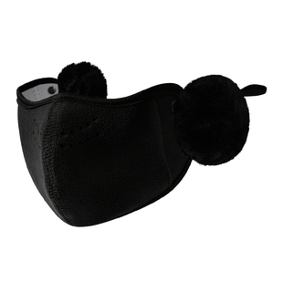 骑行防风口罩女冬季高颜值加绒透气防风保暖面罩骑电动车护耳防冻