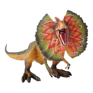 侏罗纪恐龙玩具远古陆地大双脊龙双冠龙仿真实心动物塑胶模型科教