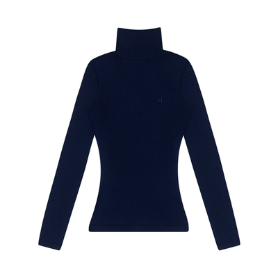 高领修身长袖保暖针织打底衫女