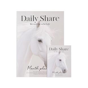 卡杰2026马年A4小秘书日程本套装每月计划笔记本子高颜值时间管理效率手册工作日志记事本备忘录日记本可定制