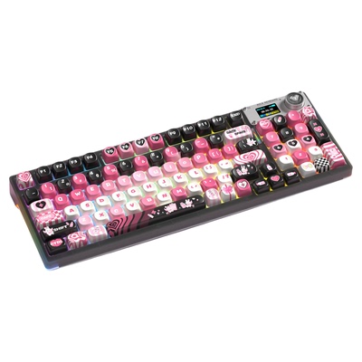 狼蛛98键电竞游戏无线三模键盘