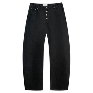 TRENDYWU 重磅主推“昼夜”进口高克重百搭廓形两色弯刀牛仔裤