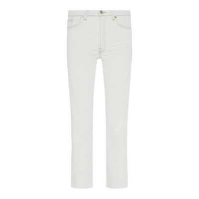 7 For All Mankind女春夏新品复古九分直筒牛仔裤STRAIGHT CROP