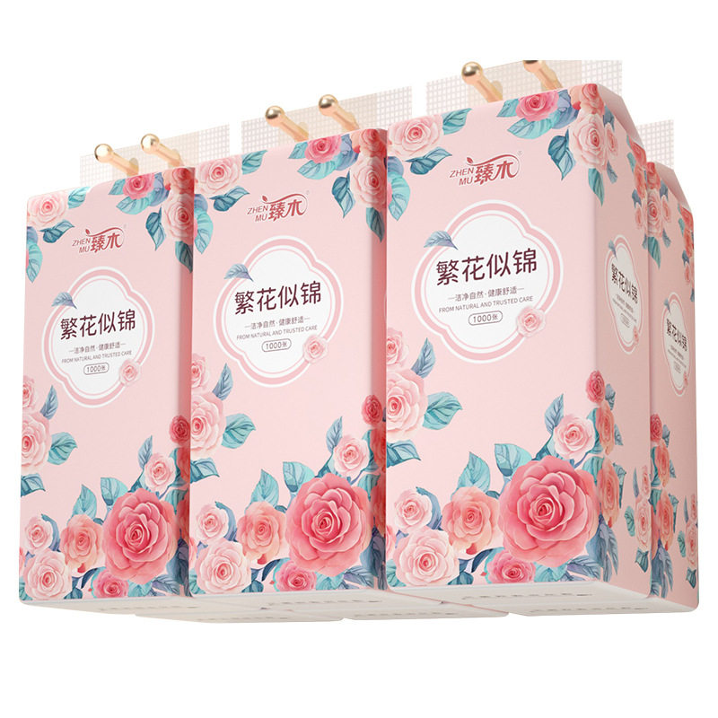 臻木悬挂抽纸12包加厚加量整箱