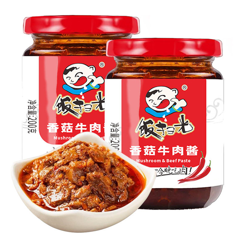 四川饭扫光香菇牛肉酱拌饭2瓶装