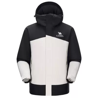 骆驼男装AK80硬壳防水棉服棉袄冬季男外套夹克徒步加厚户外登山服