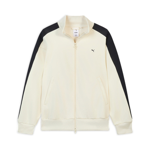 PUMA彪马女子MUSINSA联名廓形宽松撞色T7复古立领拉链外套638015