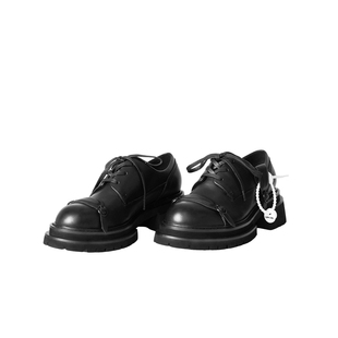 CHULISHANA 【墨然】26春夏新款经典系带厚底德比鞋休闲圆头单鞋