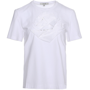 Ruco Line如卡莱新款休闲短袖T恤女士立体花朵上衣商场同款