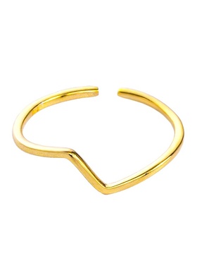 S925纯银复古时尚闪电戒指