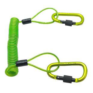 防盗钢丝失手绳自动伸缩弹簧绳船钓路亚钓鱼防护渔具防失手工具绳