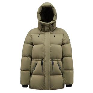 君羽户外800蓬鹅绒羽绒服女中长款95绒子保暖加厚连帽鹅绒服女198