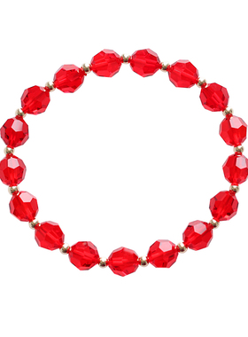 高级感瑞丽时尚红水晶手链女礼品