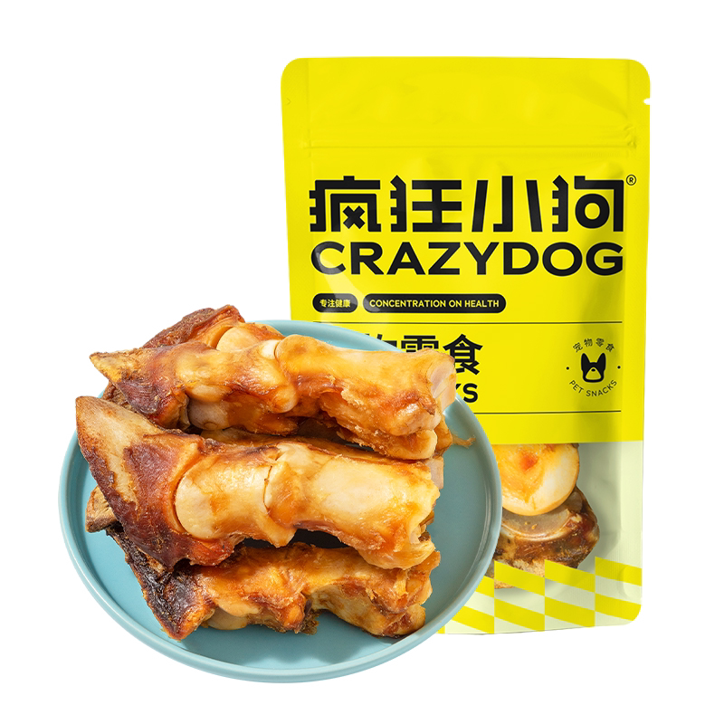 疯狂小狗磨牙棒耐啃洁齿小牛蹄