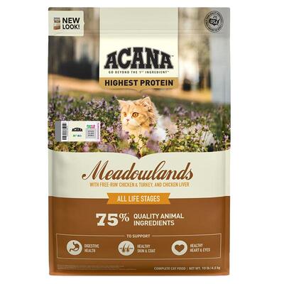 【自营】ACANA/爱肯拿鸡肉幼成猫牧场盛宴猫粮4.5KG增肌强健体格