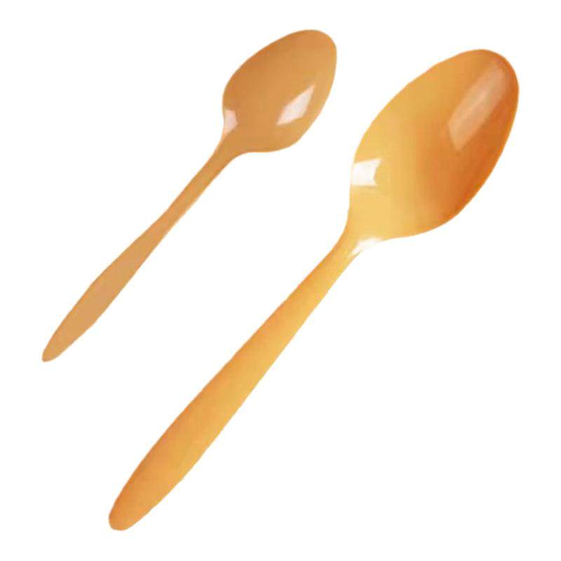 厂家直销加厚一次性塑料大黄勺食品级蛋糕甜品勺外卖打包摆摊汤勺