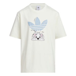 男大童Disney迪士尼101斑点狗联名短袖T恤adidas阿迪达斯三叶草