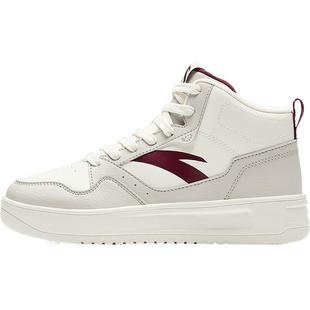 安踏轻松丨高帮板鞋女厚底增高舒适运动鞋潮流高帮鞋女百搭滑板鞋