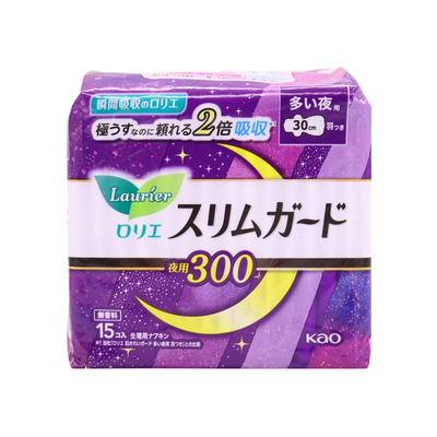 日本花王夜用卫生巾15片30cm丝薄