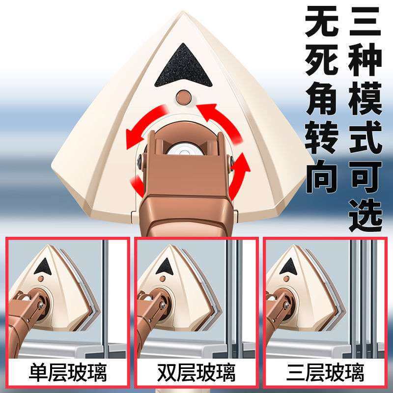 双层擦窗神器双面磁性擦搽批发工具清洁厂家玻璃刮玻璃杆带家用刮
