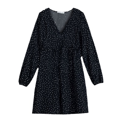 volantes abierto tenedor Mini vestido vestidos de fiesta