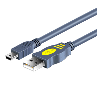 晶华mini usb数据线迷你t型口老人手机mp3v3收音机下歌充电线车载行车记录仪移动硬盘相机连接线梯形口连接线