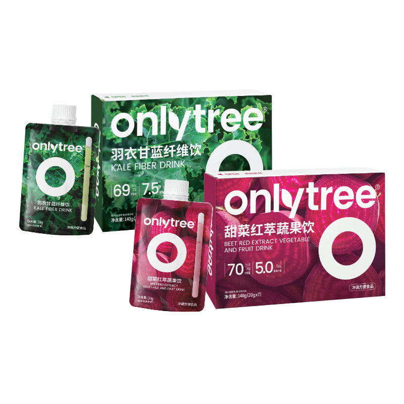 onlytree羽衣甘蓝纤维饮奶昔代餐
