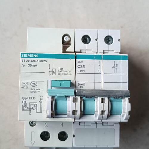 询价-5SU9326-1CR25     2P 63A导轨式漏电开
